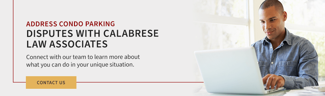 address condo parking disputes with calabrese law associates