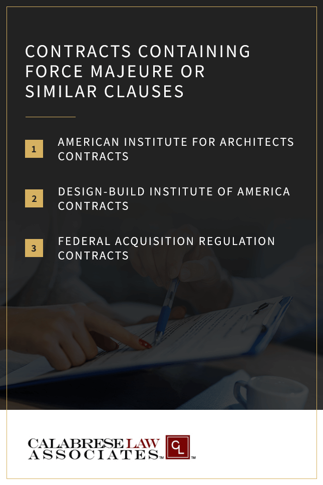 force majeure clauses