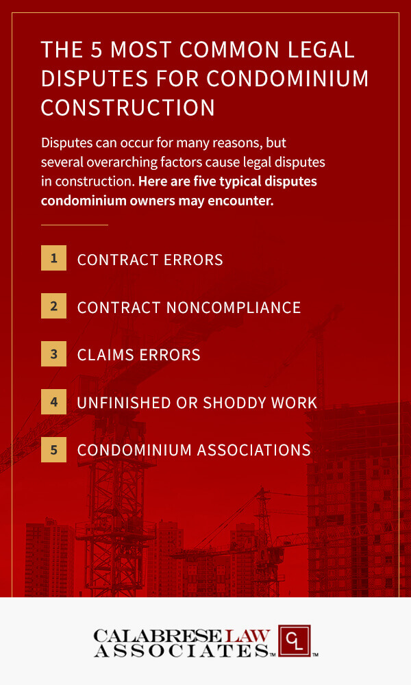 The 5 Most Common Legal Disputes for Condominium Construction
