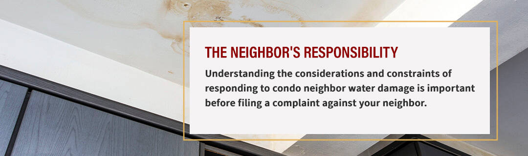 The Neighbor's Responsibility