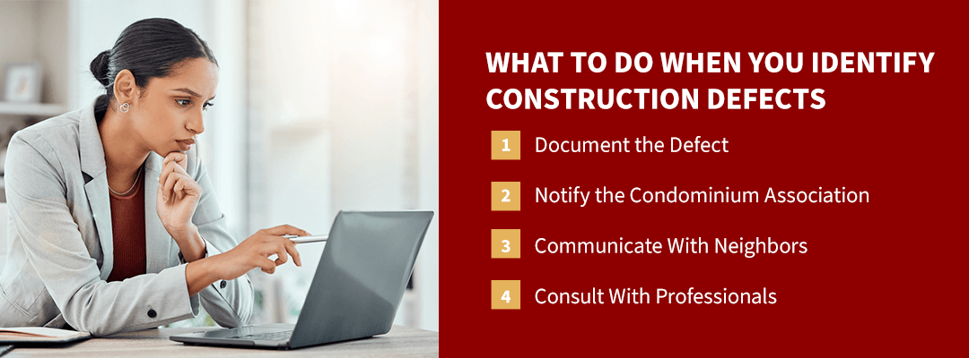 what to do when you identify construction defects
