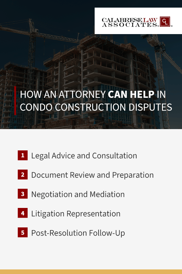 how an attorney can help in condo construction disputes
