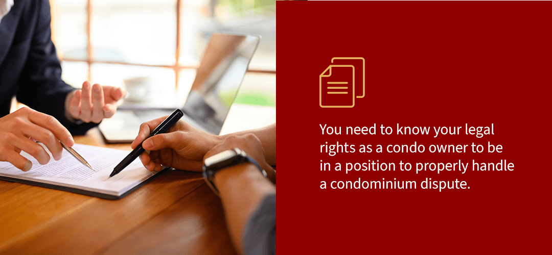 know your legal rights as a condo owner