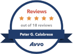 Reviews out of 18 reviews, Peter G. Calabrese - Avvo