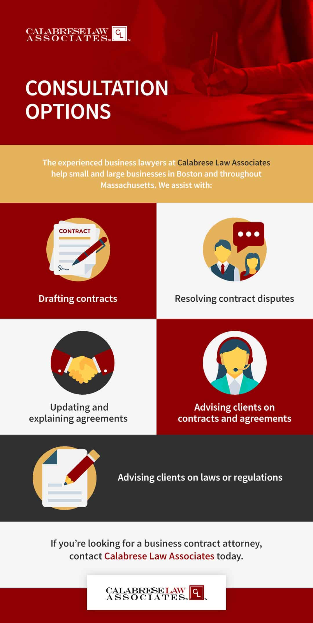 Calabrese Law Associates Consultation Options