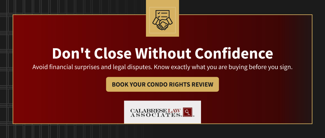 book a condo rights review